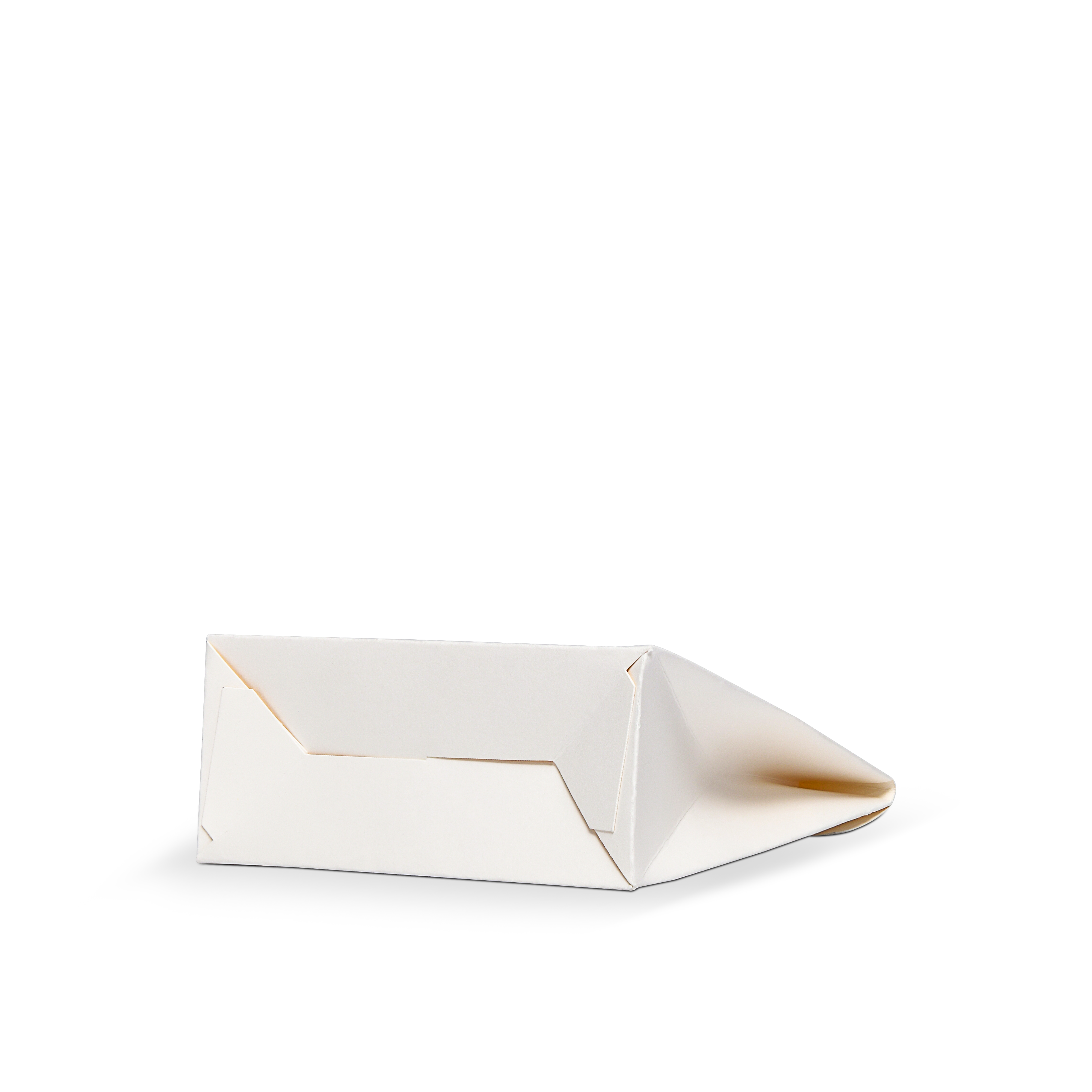 Premium White Shopping Bag with Black and Gold Foil Stamping