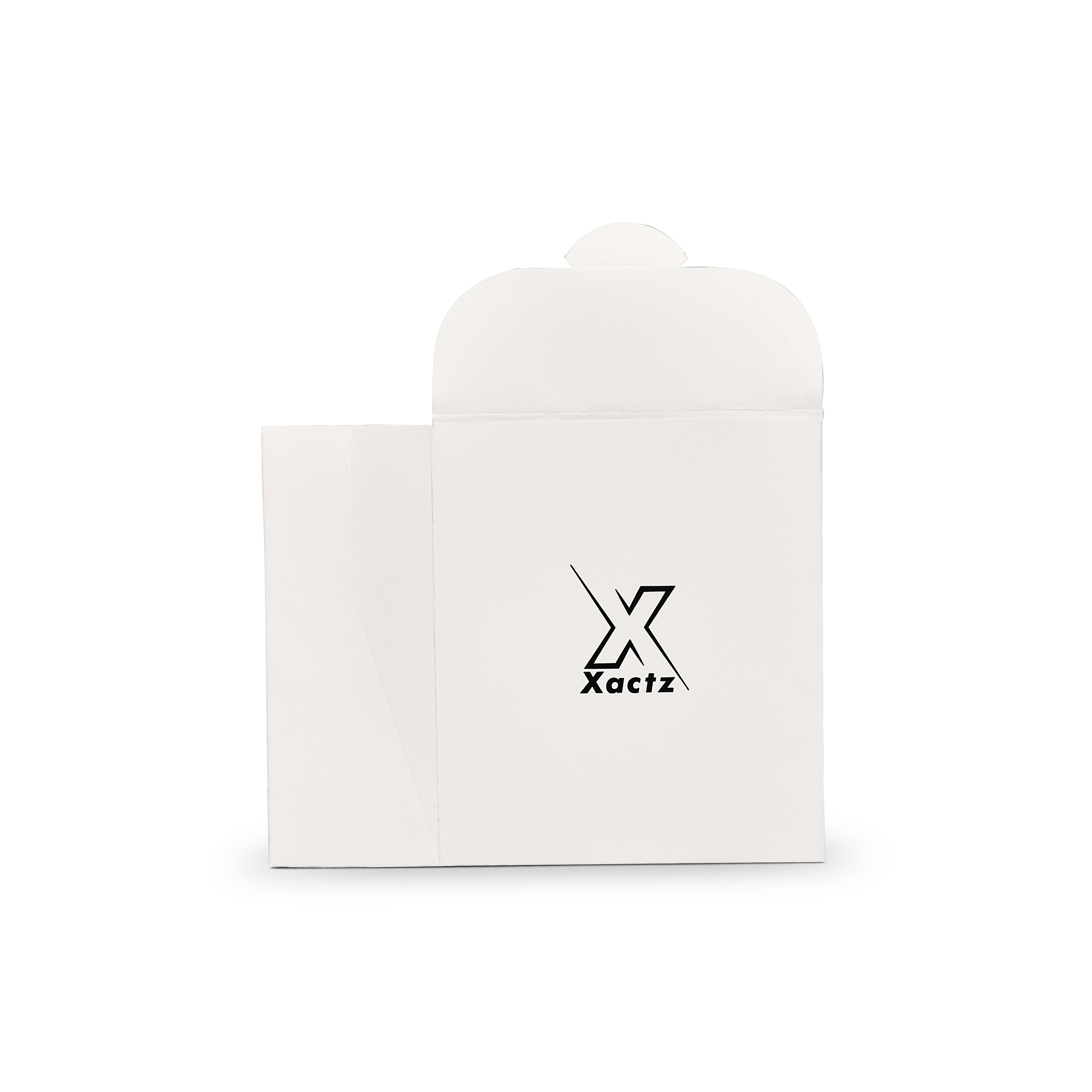 Premium White Shopping Bag with Black and Gold Foil Stamping