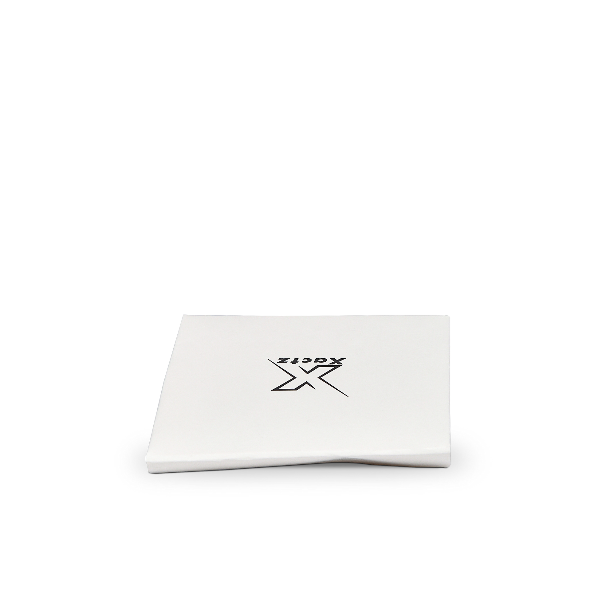 Premium White Shopping Bag with Black and Gold Foil Stamping