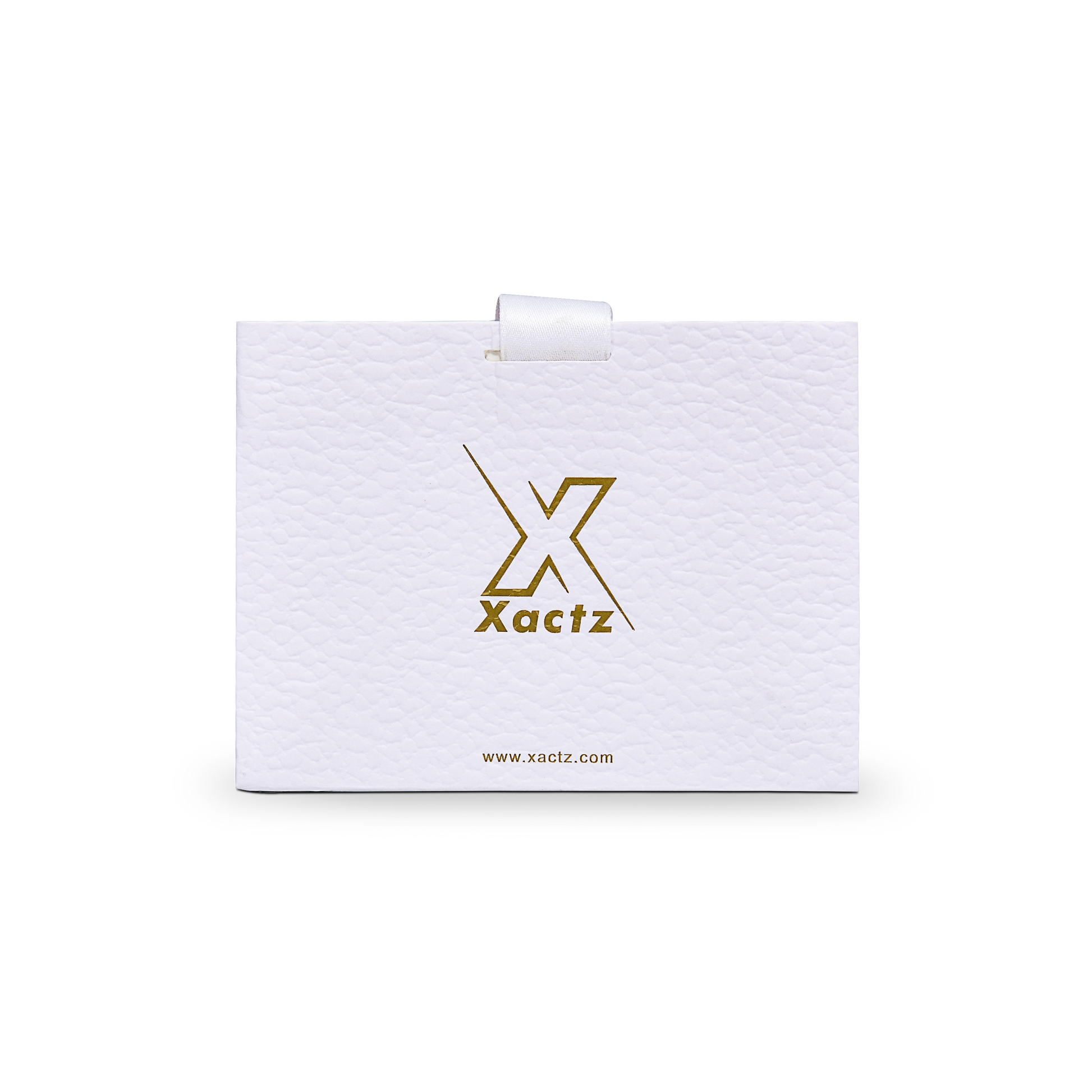 Premium White Shopping Bag with Gold Foil and Cotton Handles