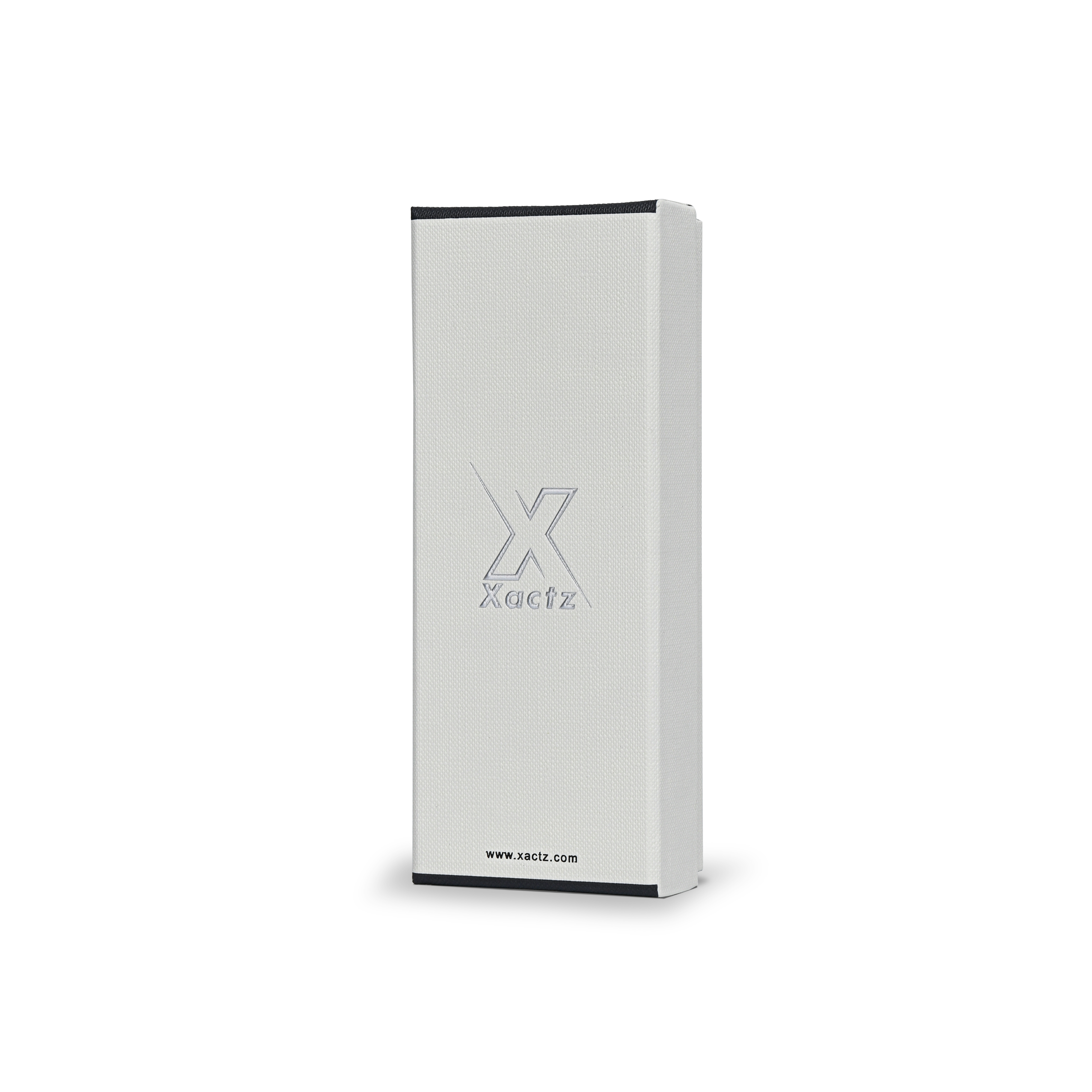 Prestige Lotus Paper Raised Silver Logo Custom Packaging Box