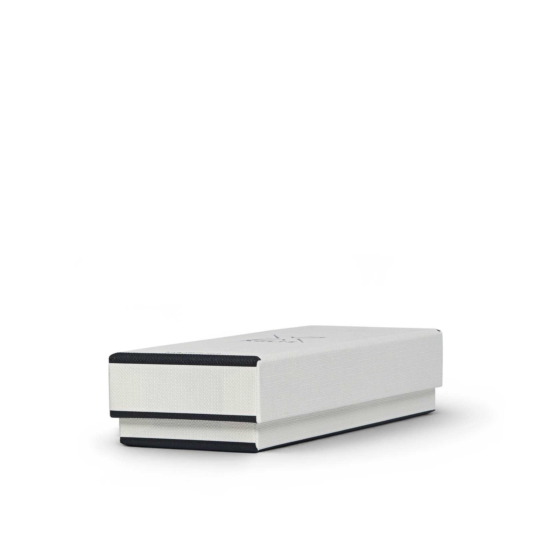 Prestige Lotus Paper Raised Silver Logo Custom Packaging Box