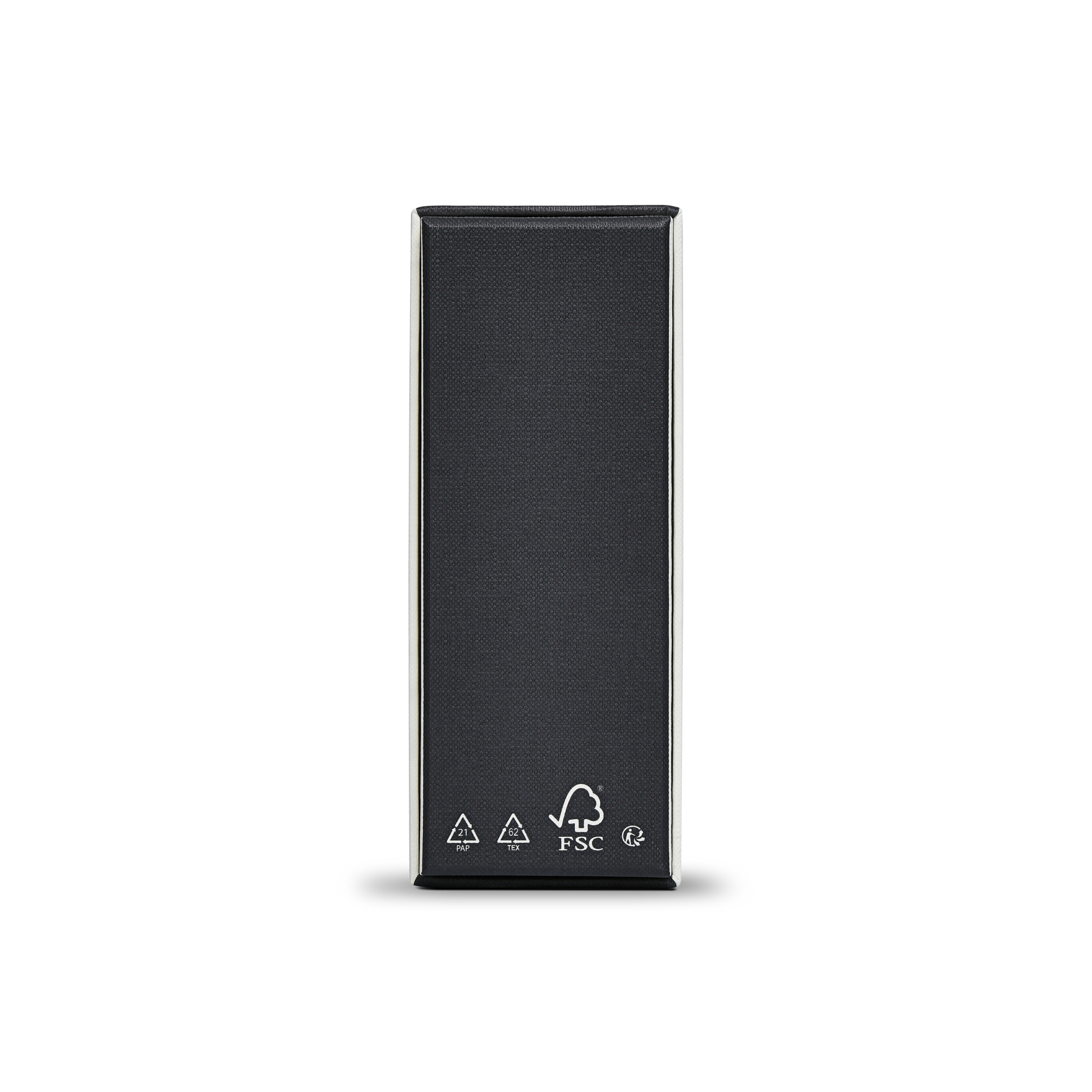 Prestige Lotus Paper Raised Silver Logo Custom Packaging Box