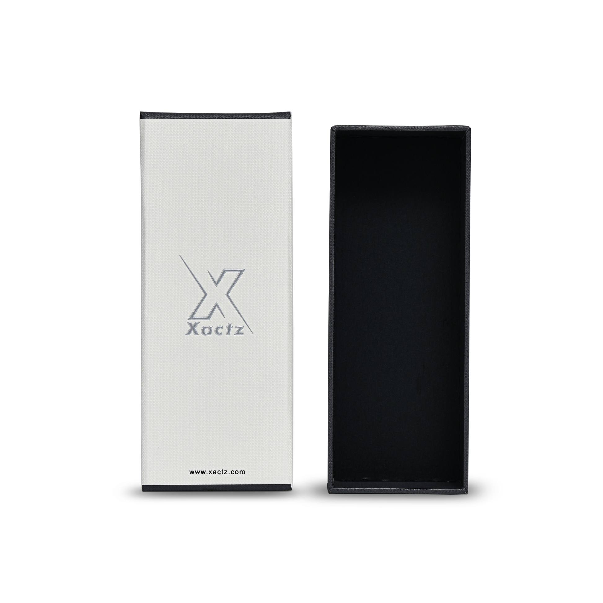 Prestige Lotus Paper Raised Silver Logo Custom Packaging Box