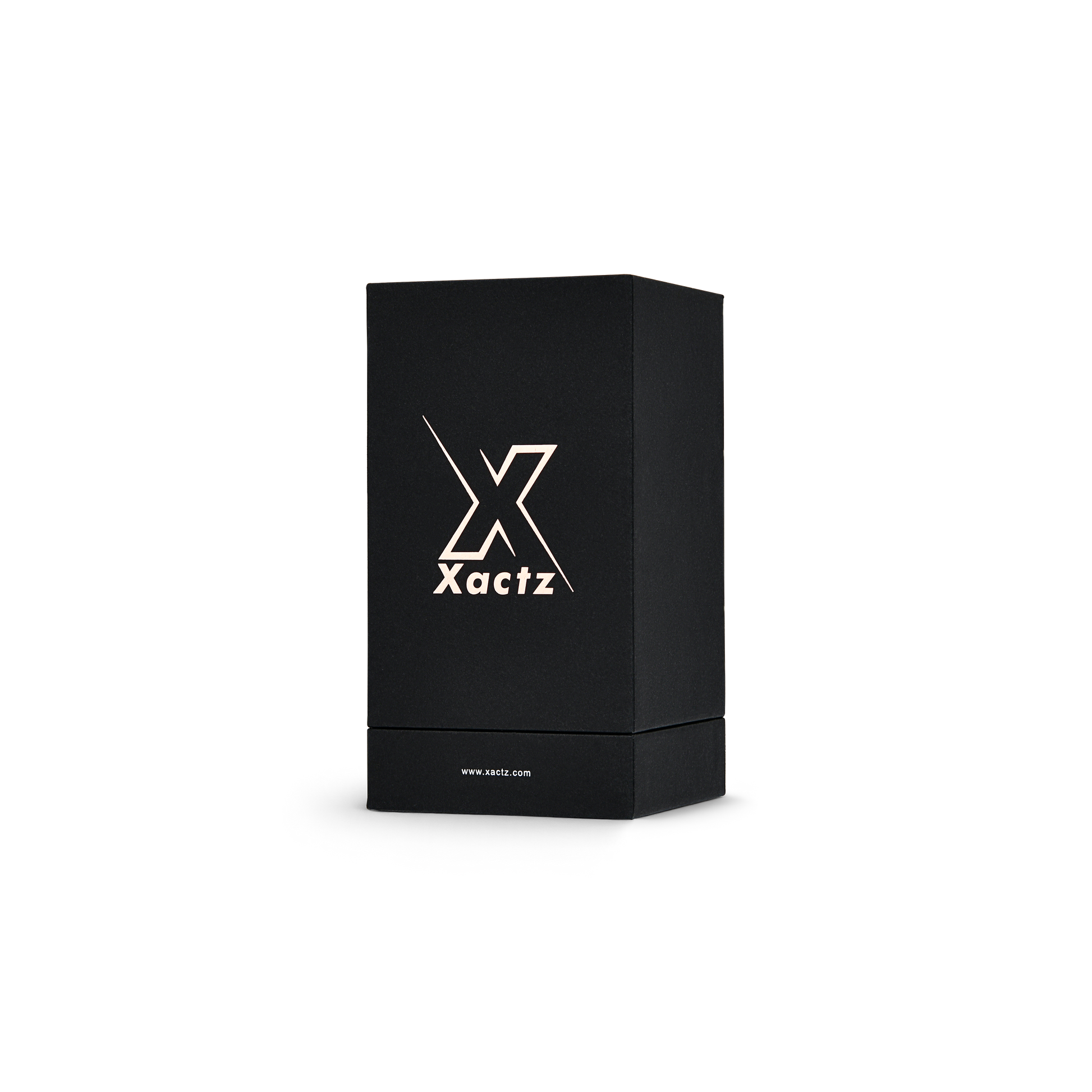 Pure Brand Inspiration Essence Elegant Texture Black Rose Gold Foil Stamped Extra Tall Rigid Gift Box