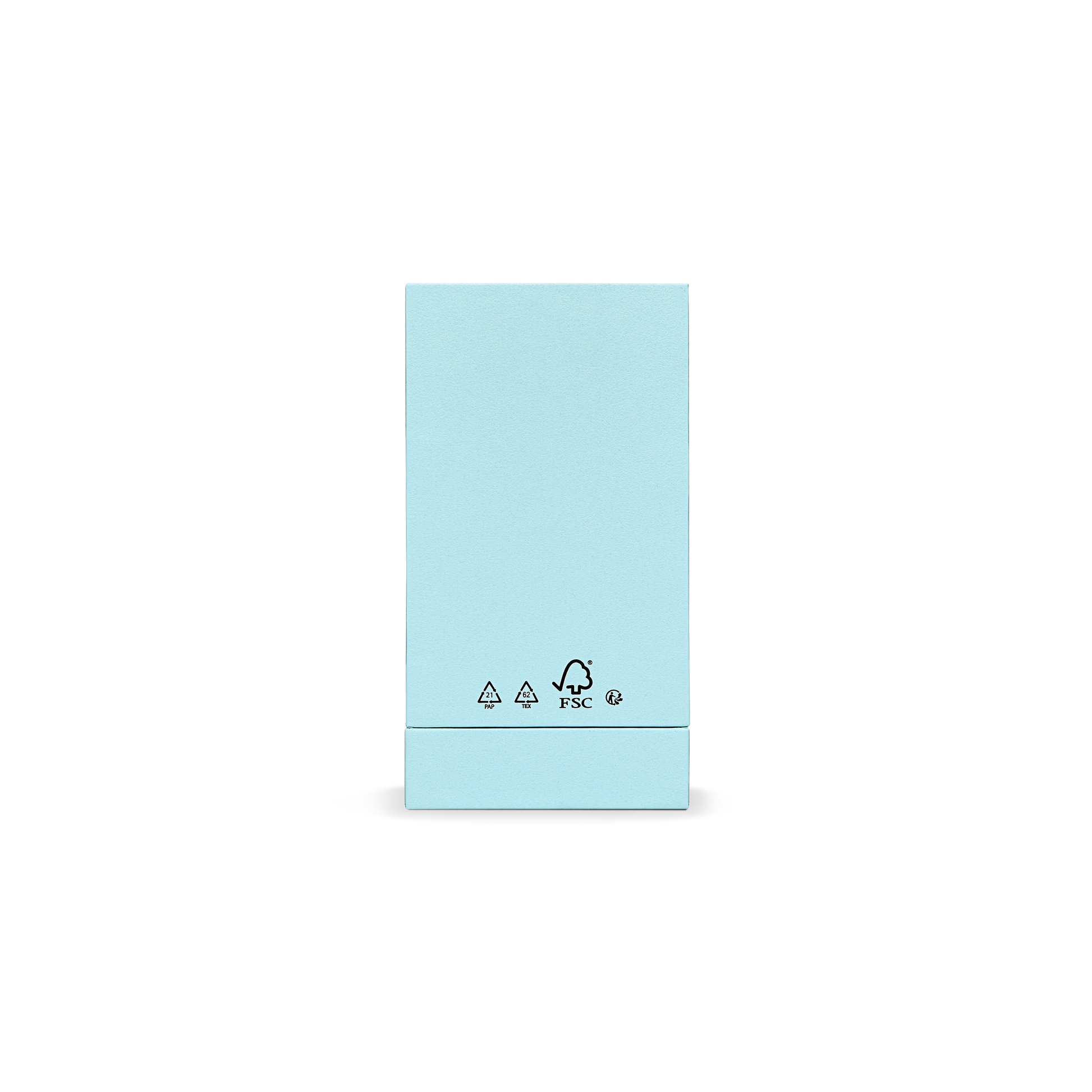 Pure Brand Inspiration Essence Freedom Texture Sky Blue Bright Silver Hot Stamped Extra Tall Rigid Gift Box