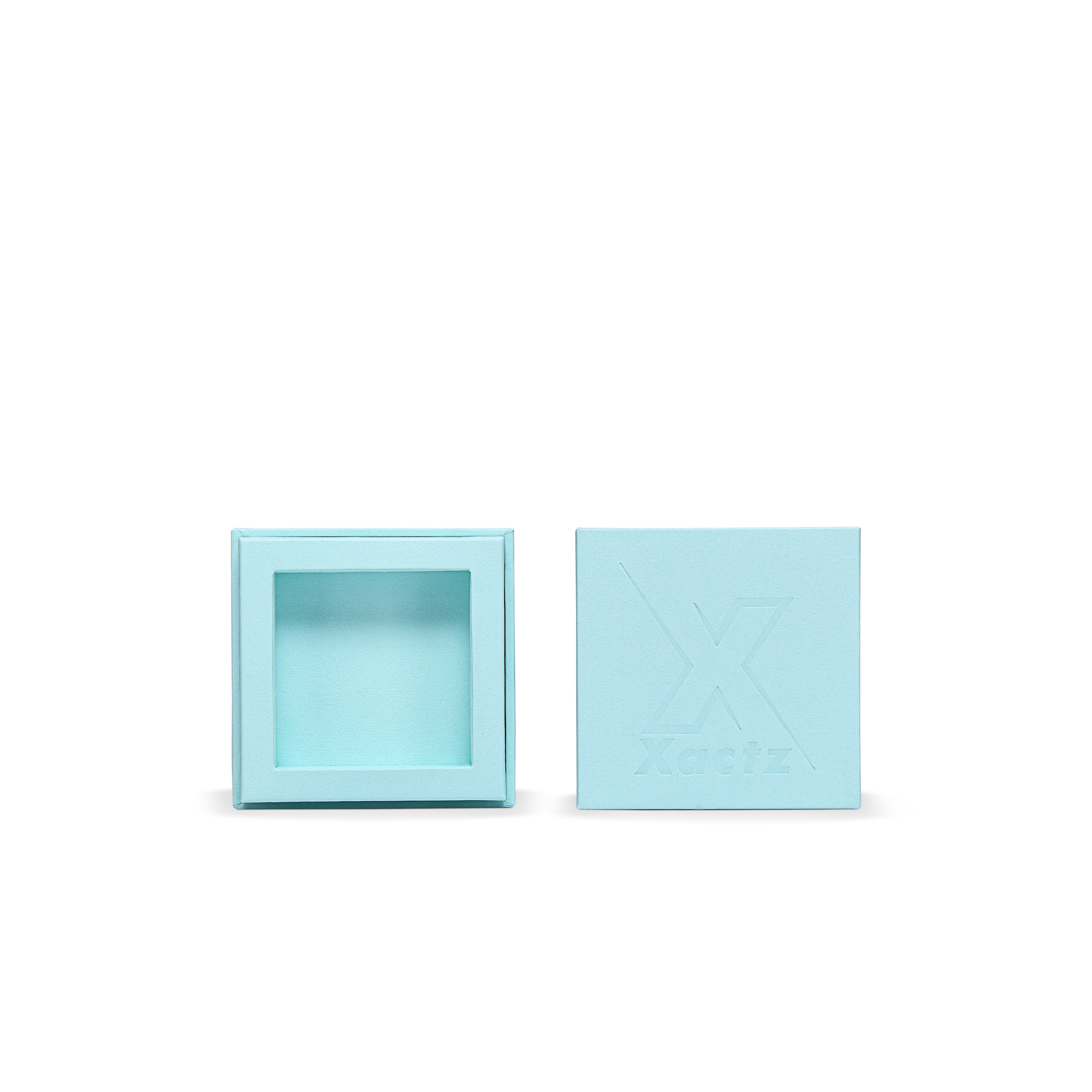 Pure Brand Inspiration Essence Freedom Texture Sky Blue Bright Silver Hot Stamped Extra Tall Rigid Gift Box