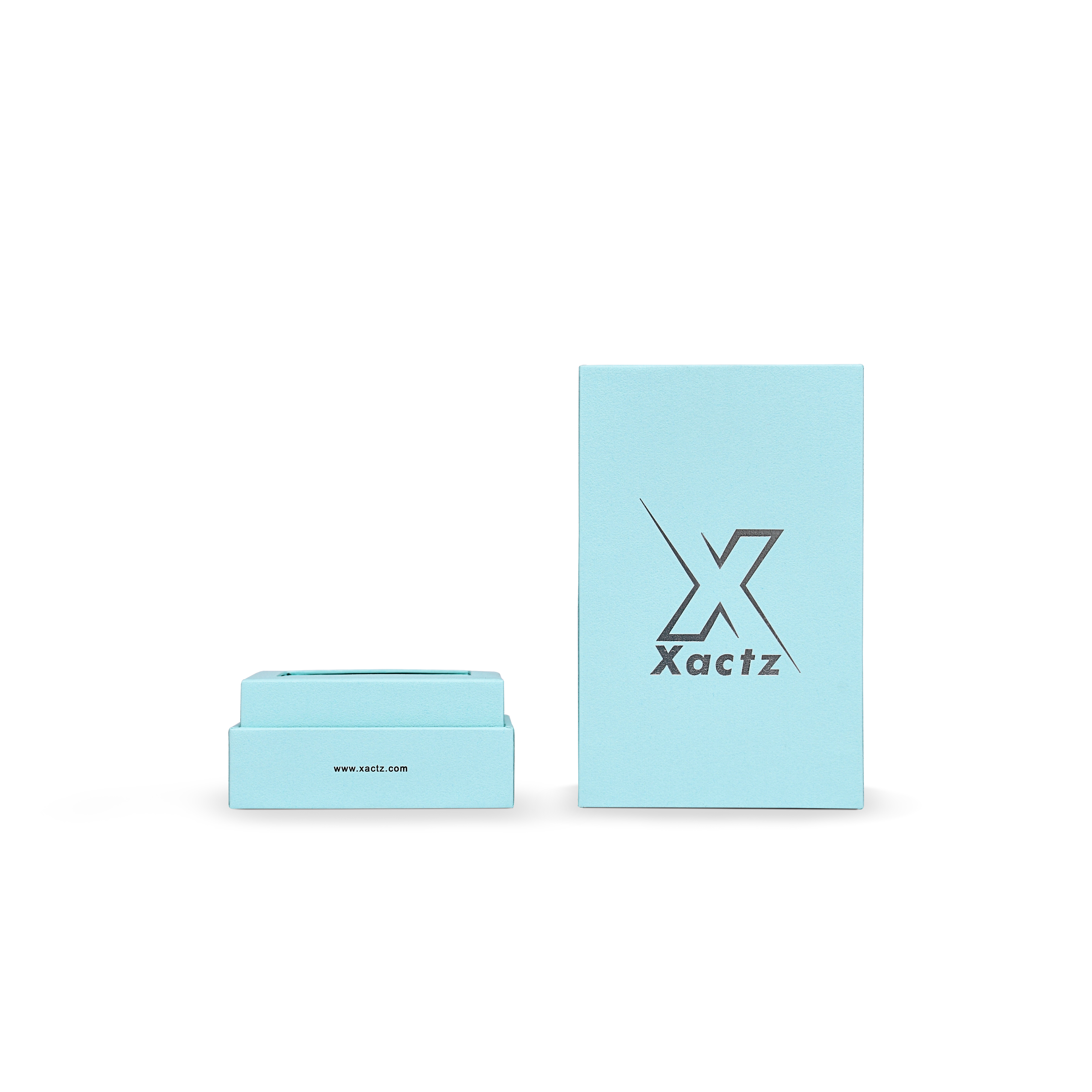 Pure Brand Inspiration Essence Freedom Texture Sky Blue Bright Silver Hot Stamped Extra Tall Rigid Gift Box