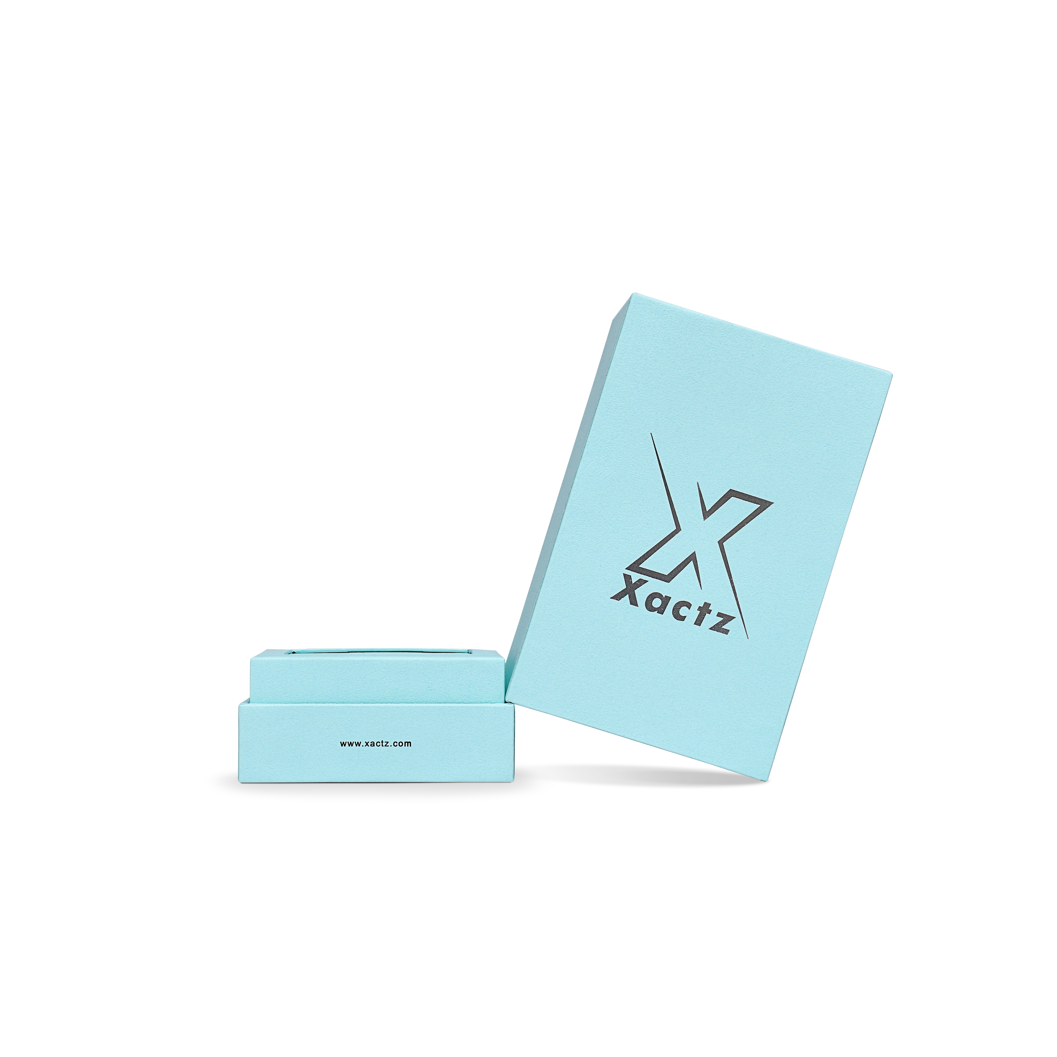 Pure Brand Inspiration Essence Freedom Texture Sky Blue Bright Silver Hot Stamped Extra Tall Rigid Gift Box