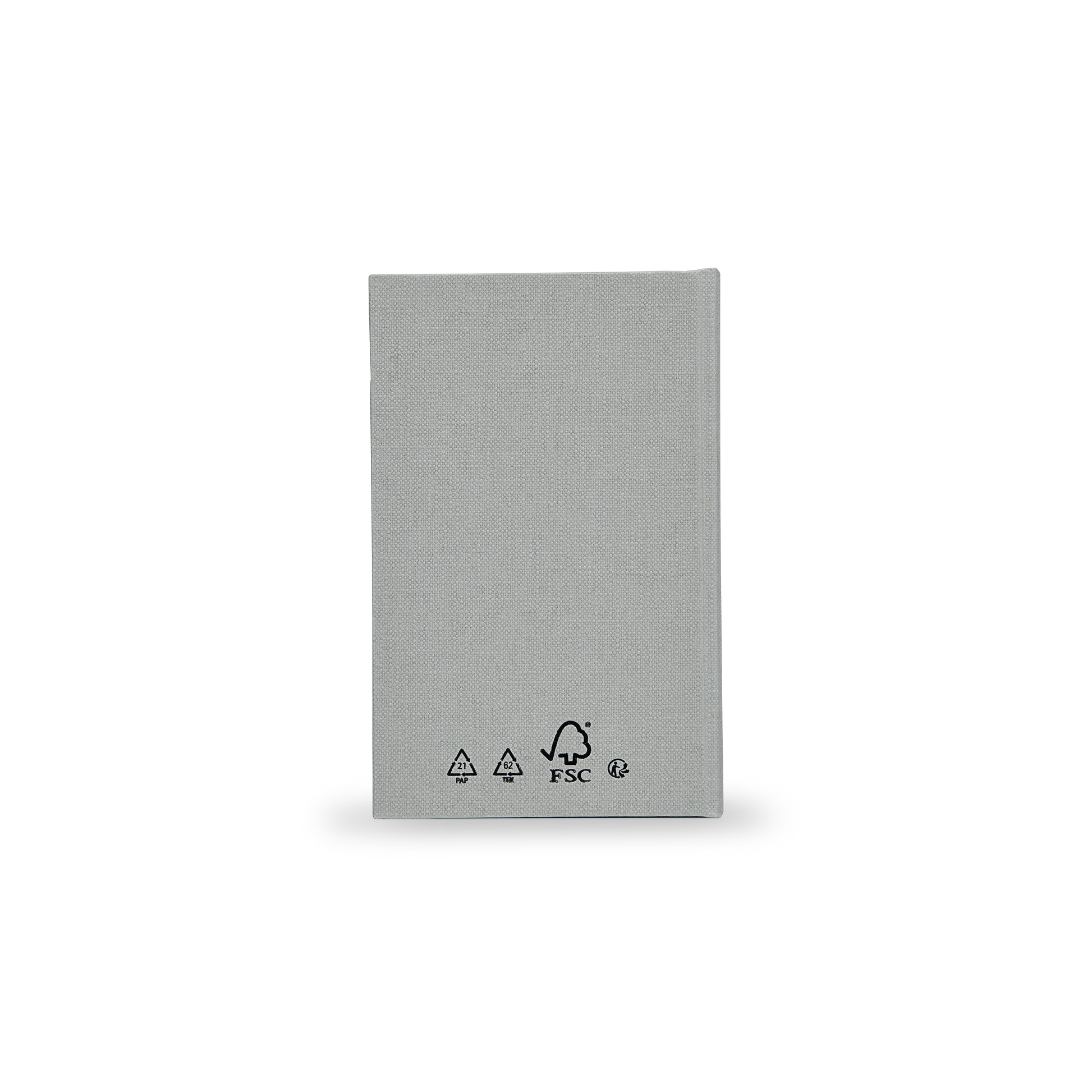 Sage Gray Beige Embossed Red Gold Foil Book-Shaped Luxury Gift Box with Debossed Border Frame