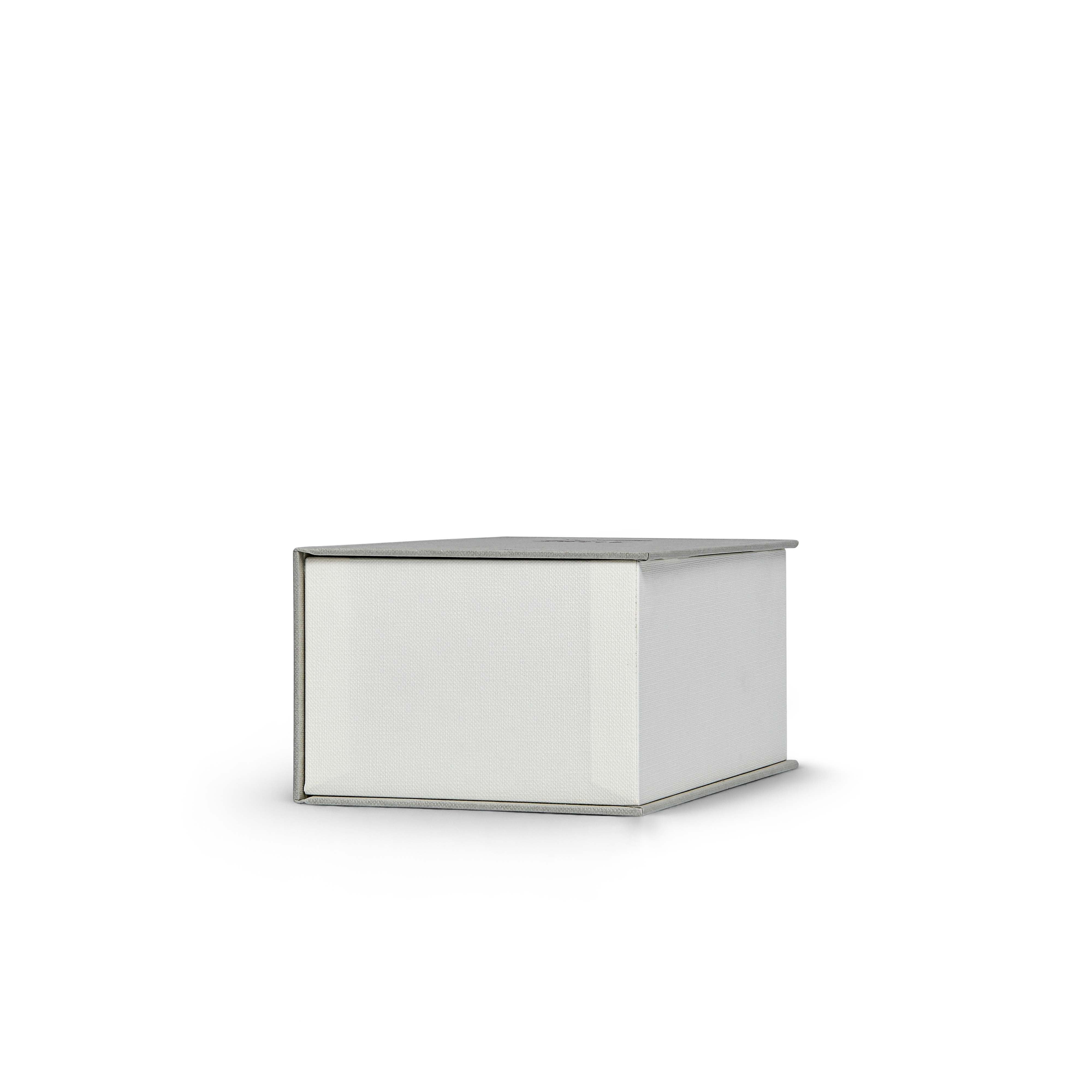 Sage Grey Cream Embossed Red Gold Foil Book-Shaped Luxury Gift Box with Elegant Lotus Texture and Black EVA Inner Tray