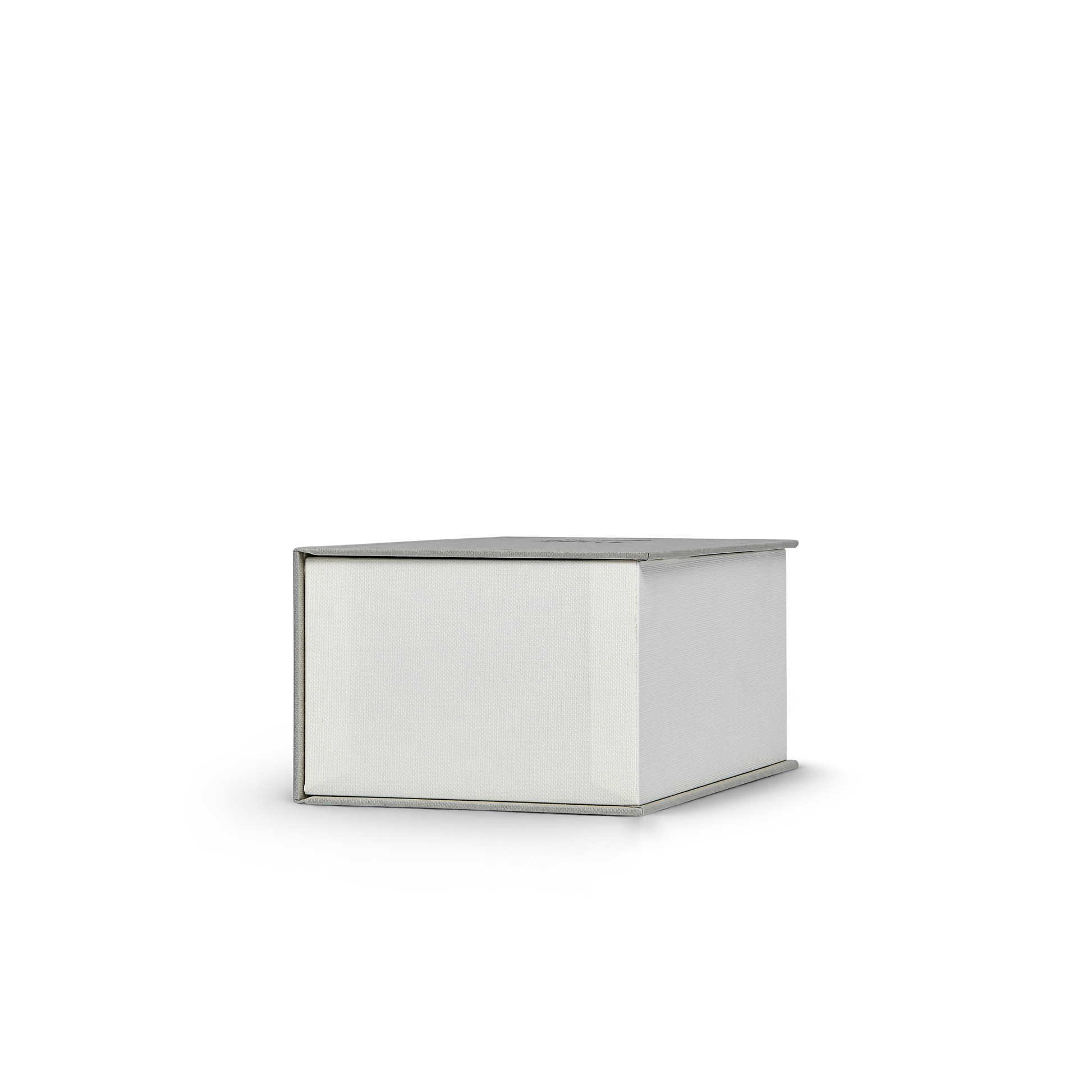 Sage Grey Cream Embossed Red Gold Foil Book-Shaped Luxury Gift Box with Elegant Lotus Texture and Black EVA Inner Tray