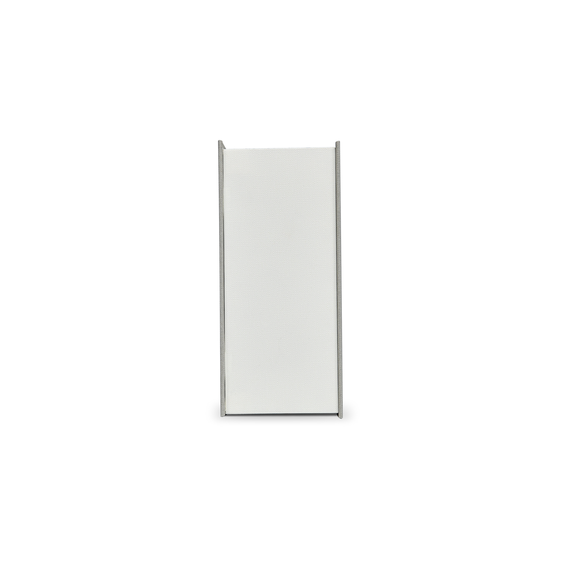 Sage Grey Cream Embossed Red Gold Foil Book-Shaped Luxury Gift Box with Elegant Lotus Texture and Black EVA Inner Tray