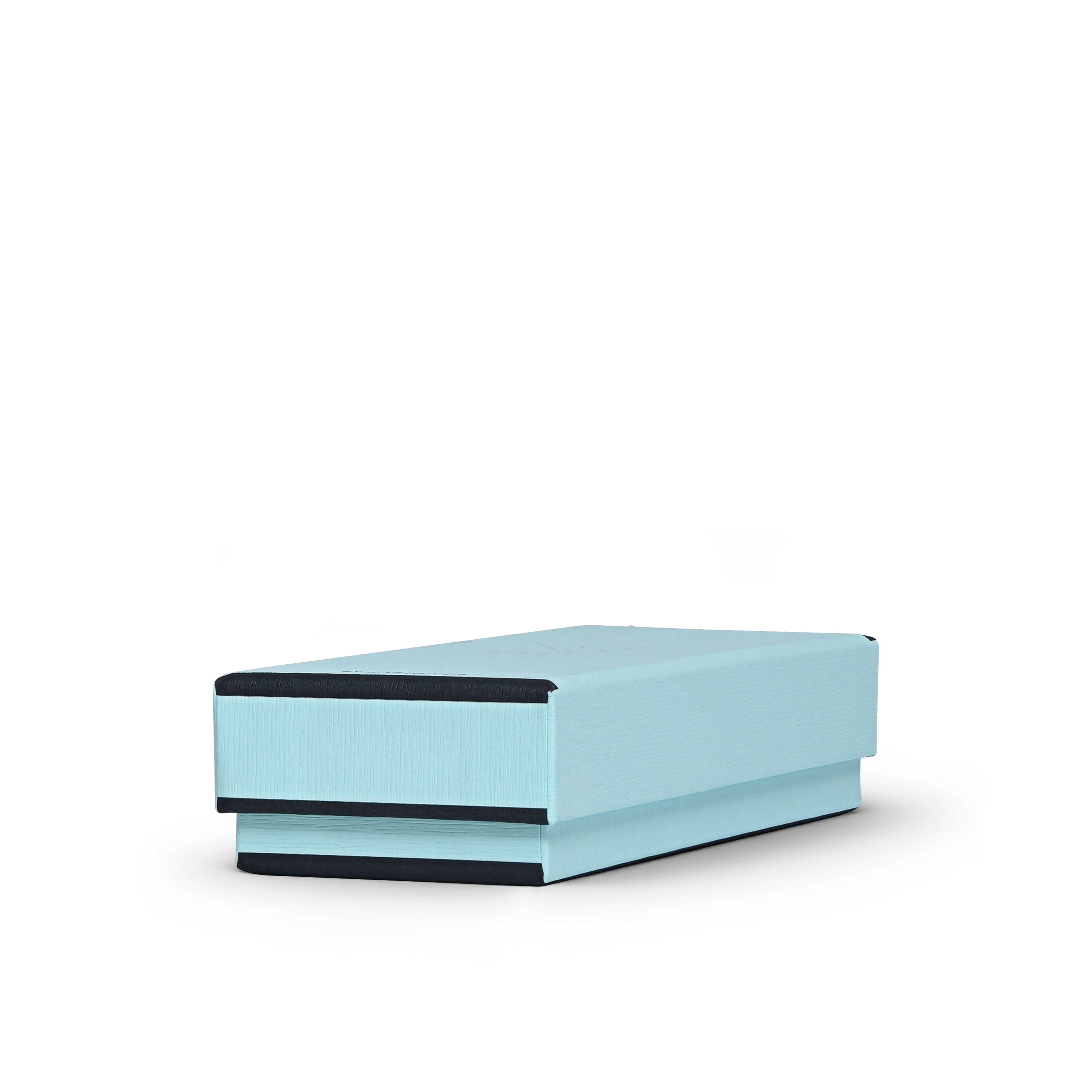 Sky Blue Blind Embossed Stripe Box Luxury Packaging