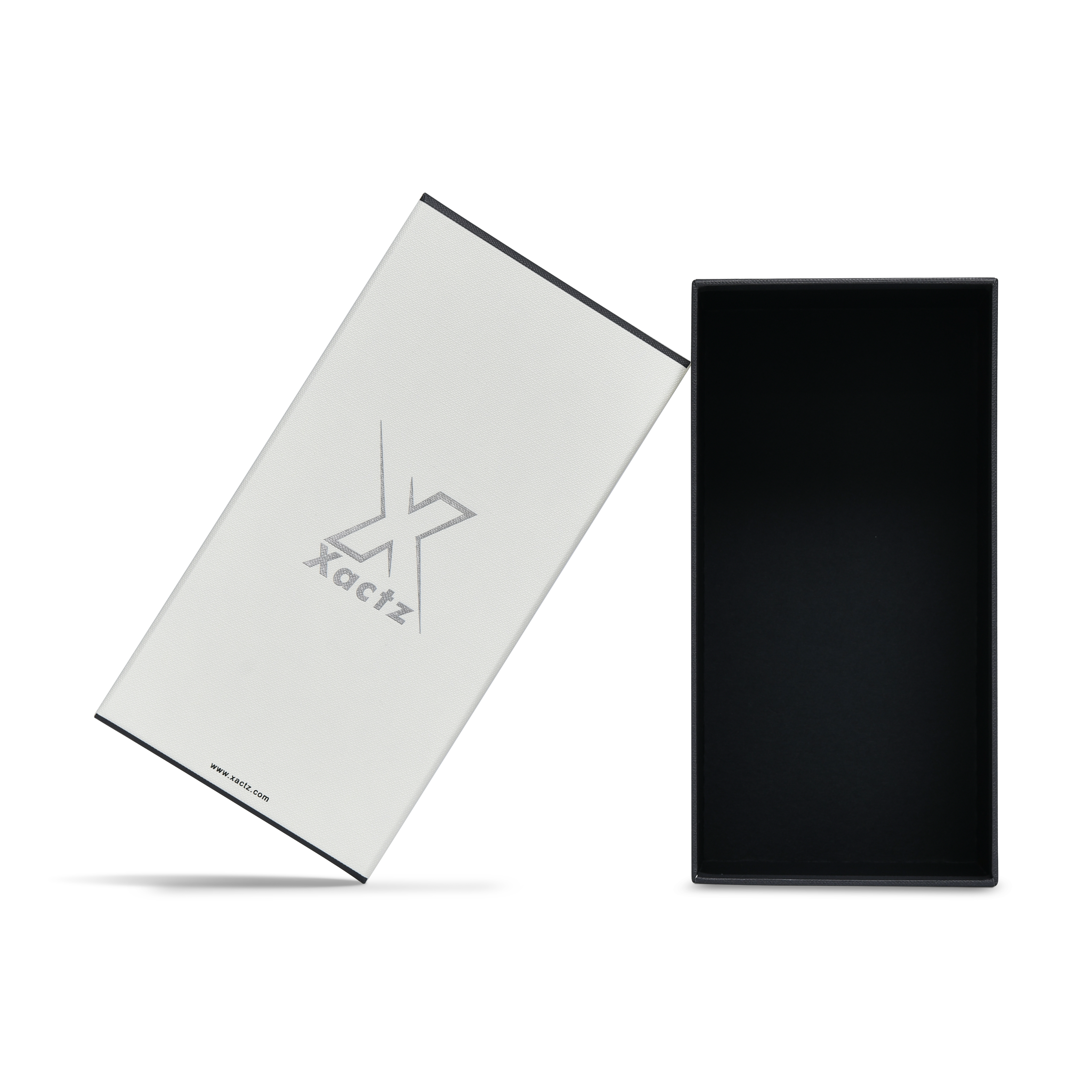 Sleek Platinum Foil Detailed Gift Box