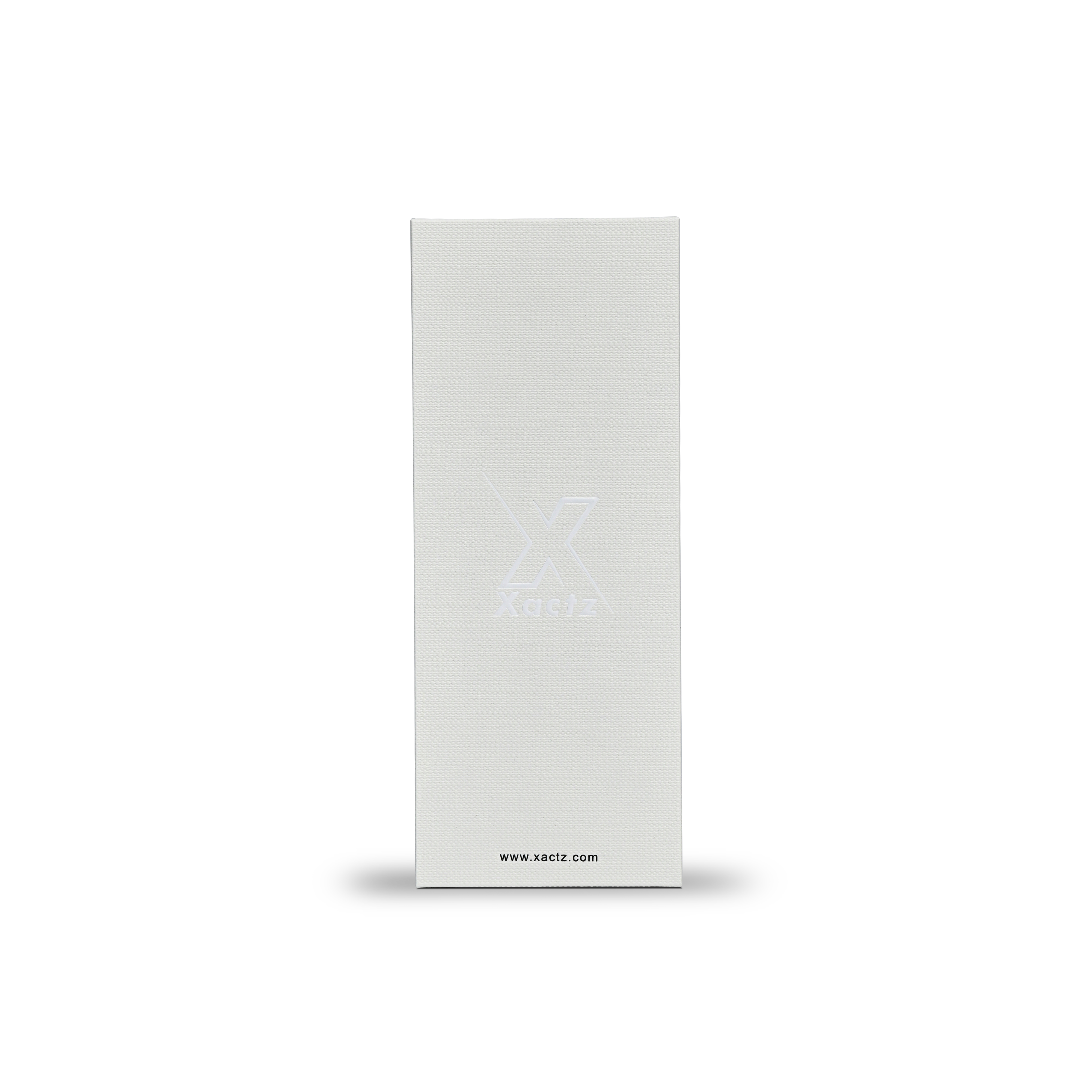 Sophisticated Off-White Box with White Gold Foil Accents Luxury Packaging