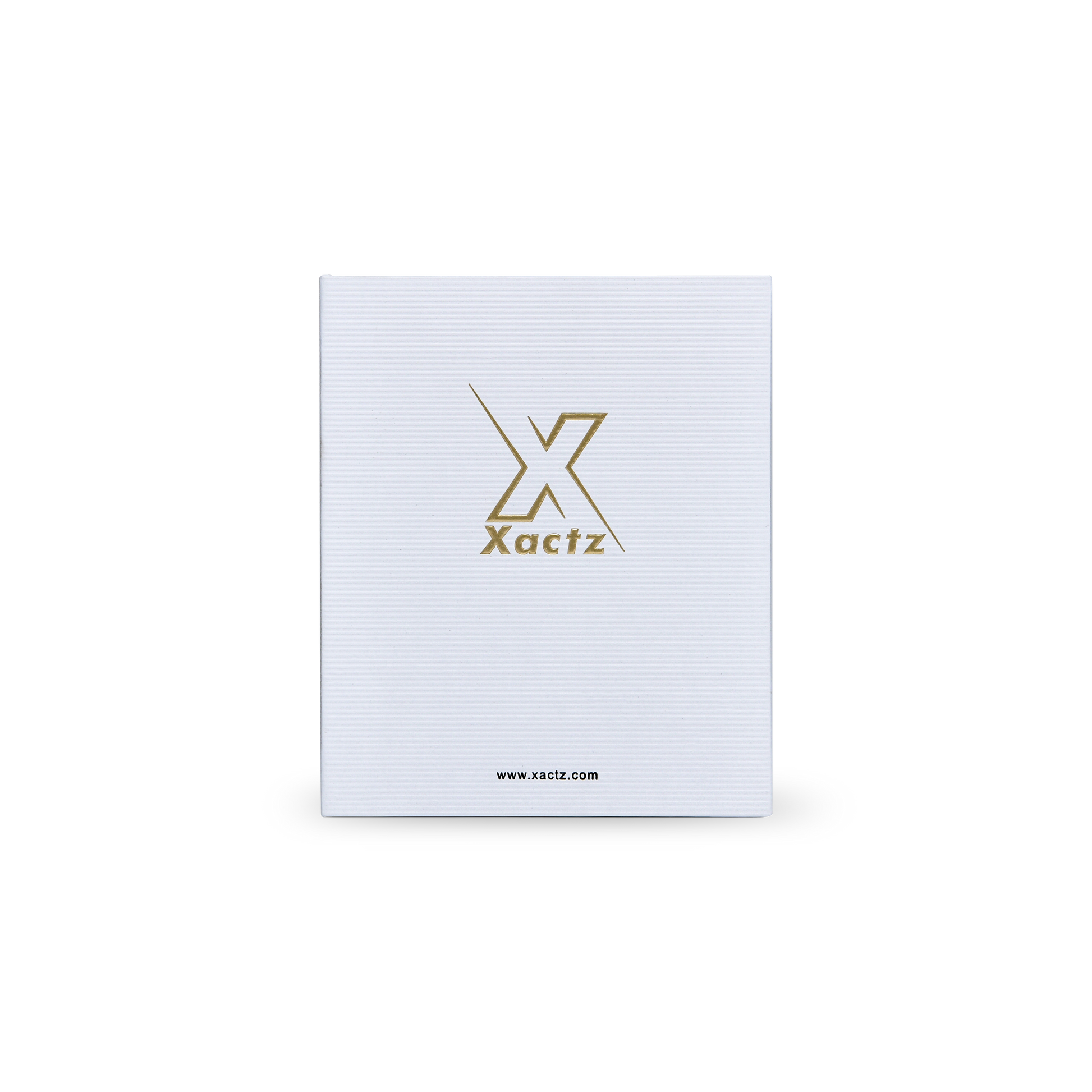 Ultra White Embossed Gold Foil Book-Shaped Luxury Gift Box with Premium Kraft Paper and Custom EVA Insert for Beauty Products