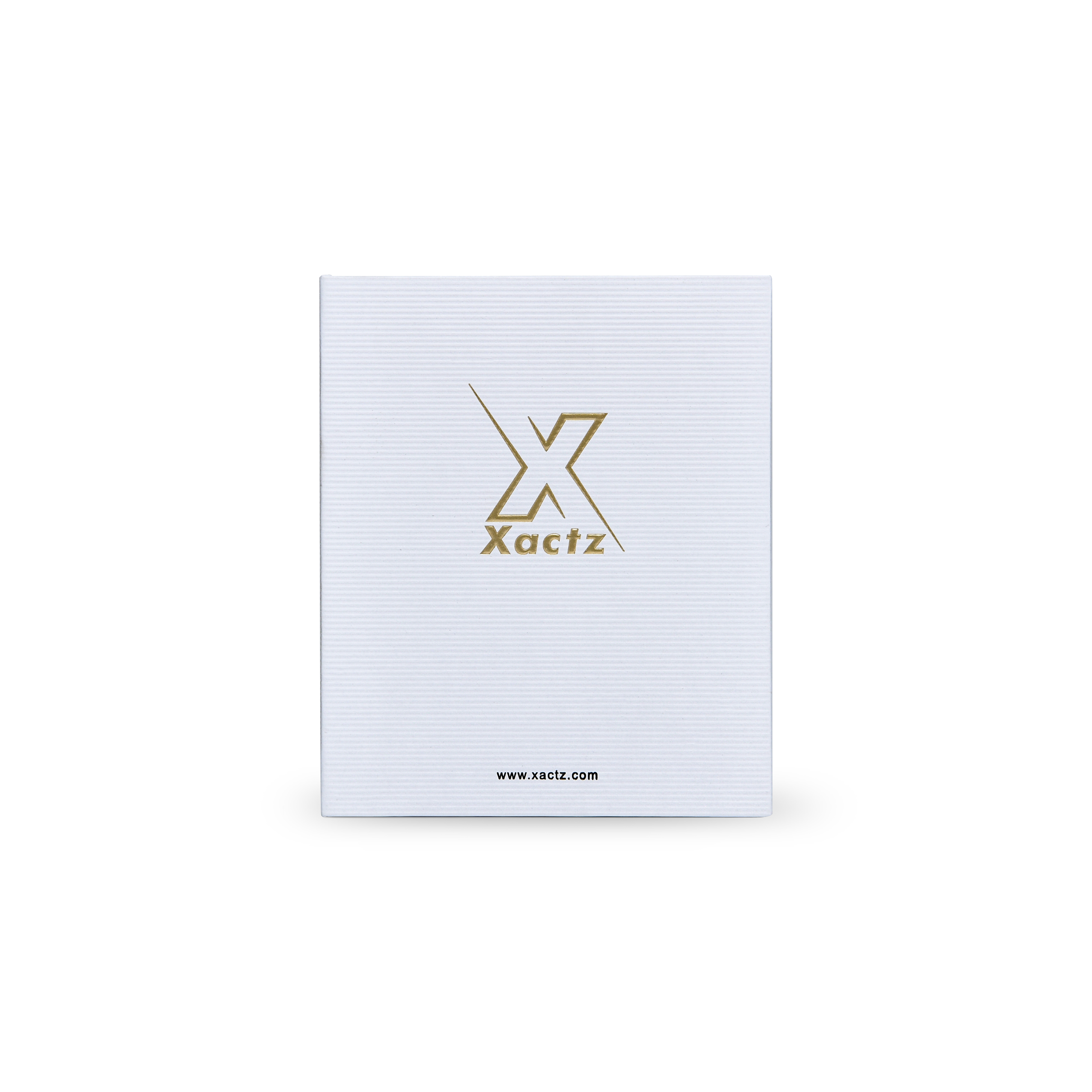 Ultra White Embossed Gold Foil Book-Shaped Luxury Gift Box with Premium Kraft Paper and Custom EVA Insert for Beauty Products