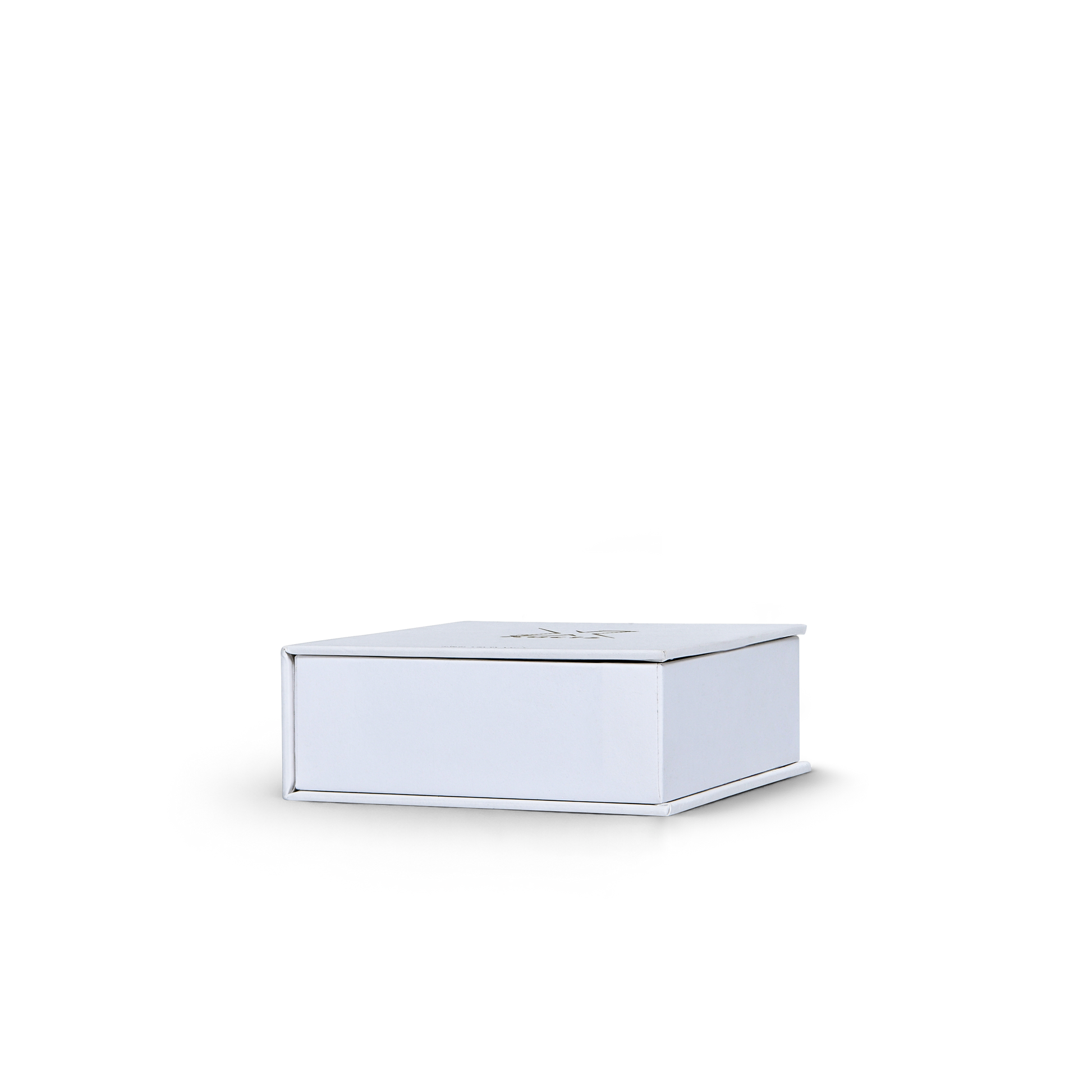 Ultra White Embossed Gold Foil Book-Shaped Luxury Gift Box with Premium Kraft Paper and Custom EVA Insert for Beauty Products