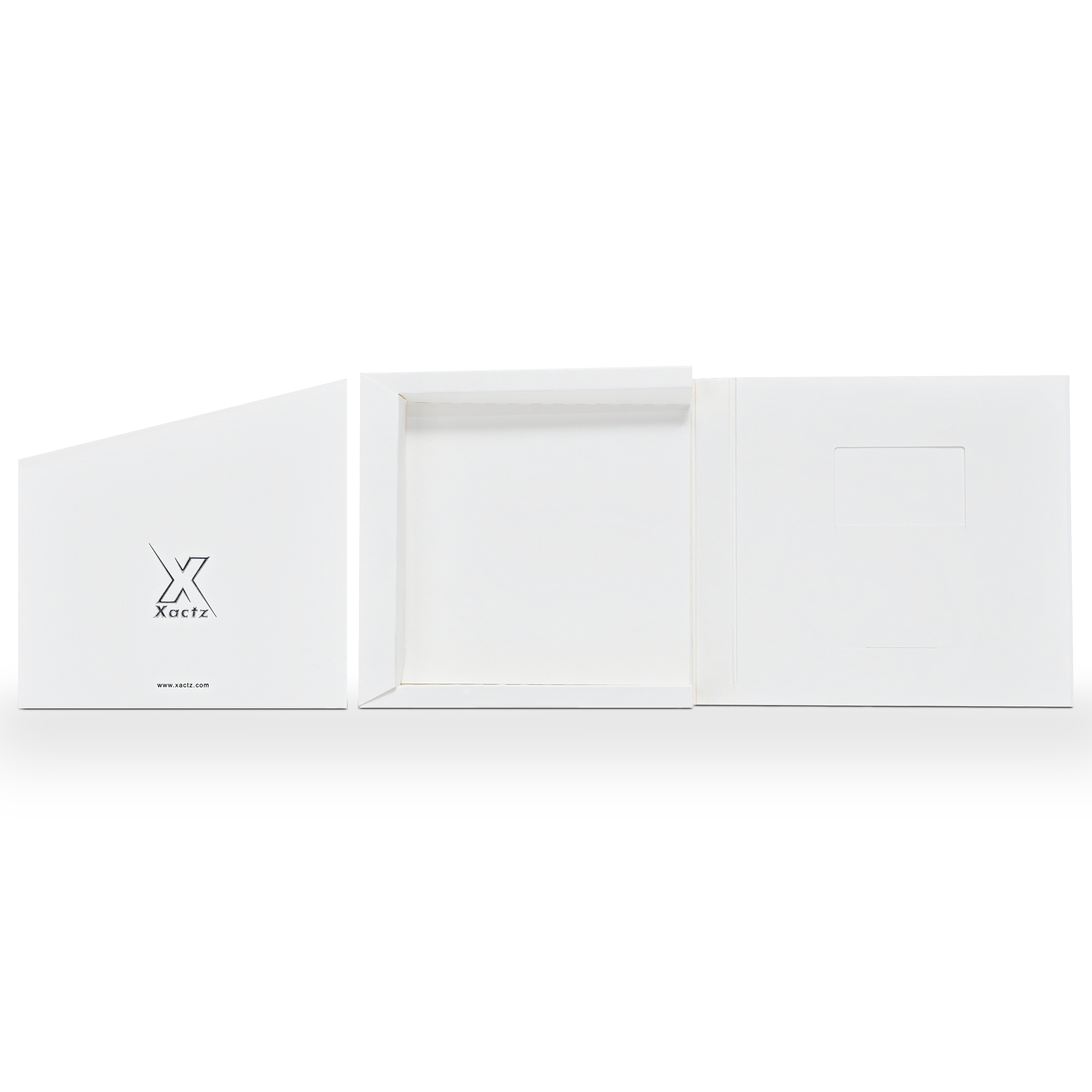 Emballage de tiroir pliable de luxe personnalisé en papier coton blanc