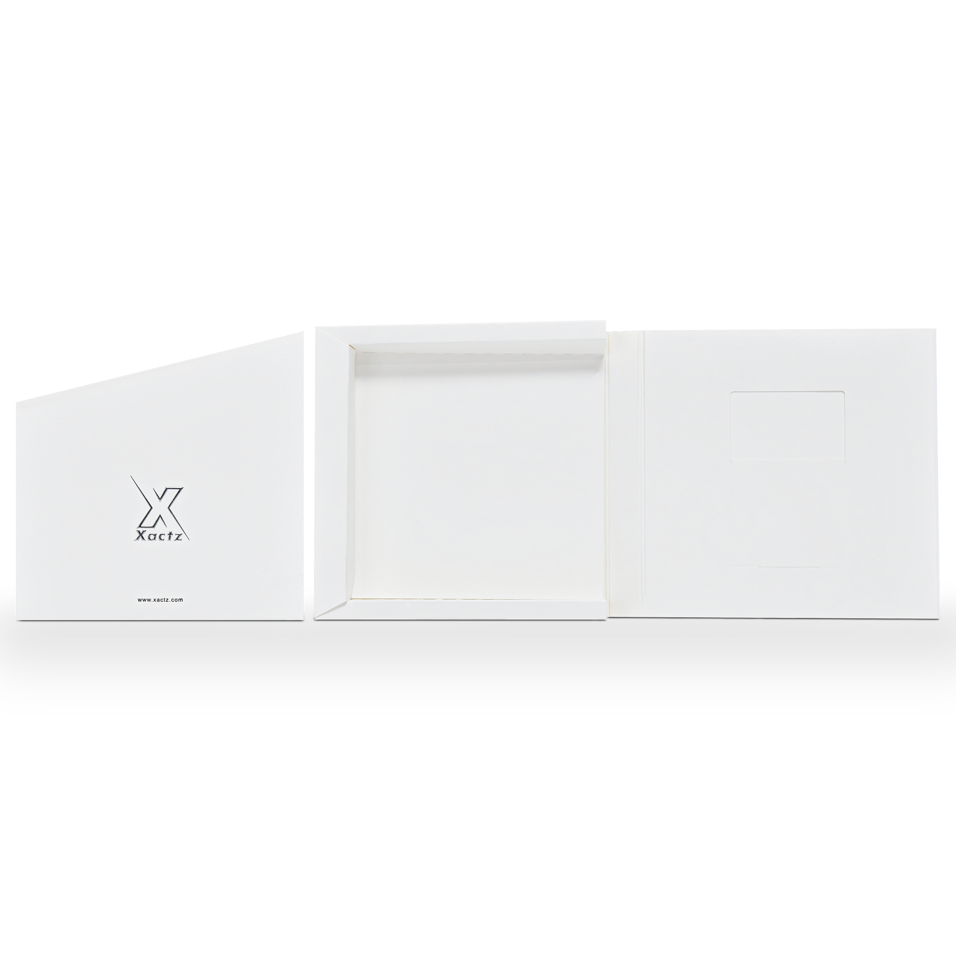 Emballage de tiroir pliable de luxe personnalisé en papier coton blanc