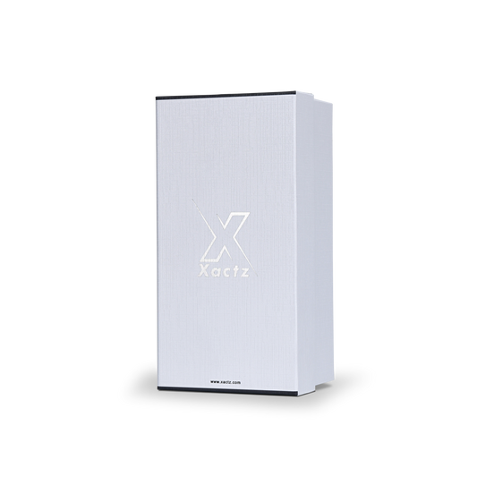 White Gold Embossed Detailed Lid and Base Luxury Gift Box