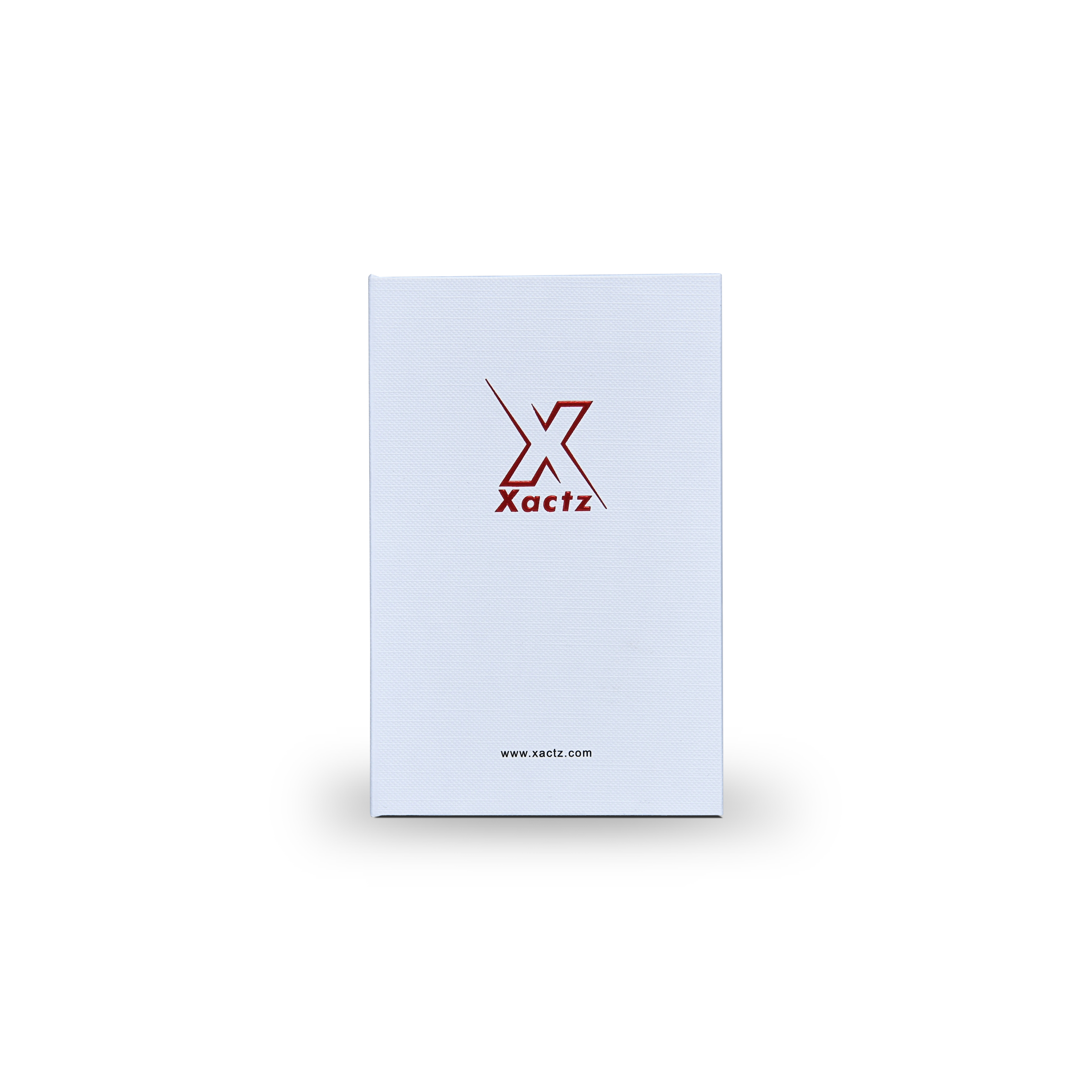 White Healing Aloe Embossed Red Gold Foil Book-Shaped Luxury Gift Box with Healing Aloe Inner Tray